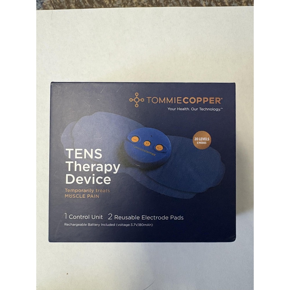 Tommie Copper TENS Therapy Device Wireless USB Rechargeable 20 Levels‎ 6 Modes